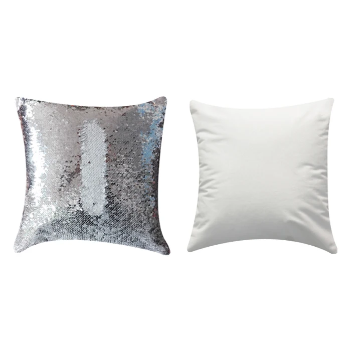 RubySub Hot Sale Custom Flip Sequin Pillow Case Cover Sublimation Printing Throw Pillow Case