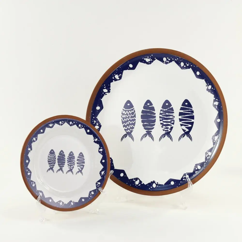 8'' Fish Design Printable Sublimation Ceramic Plates Dishes For Sale ...