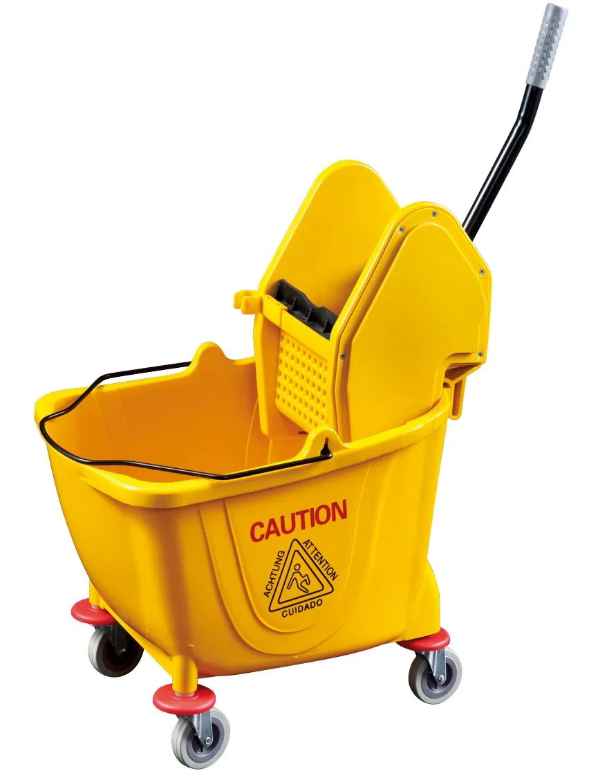 Color Coded Dual Mop Bucket And Wringer Combo Camouflage Cleaning