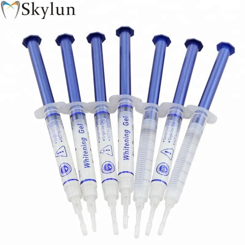 

teeth whitening kits private logo health whitening gel Volume of the teeth whitening gel home teeth cleaning, Blue;white