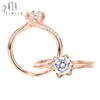 Wholesale Semi Mounting in 18K Rose Solid Gold Diamond Engagement Ring Without the Center Diamond