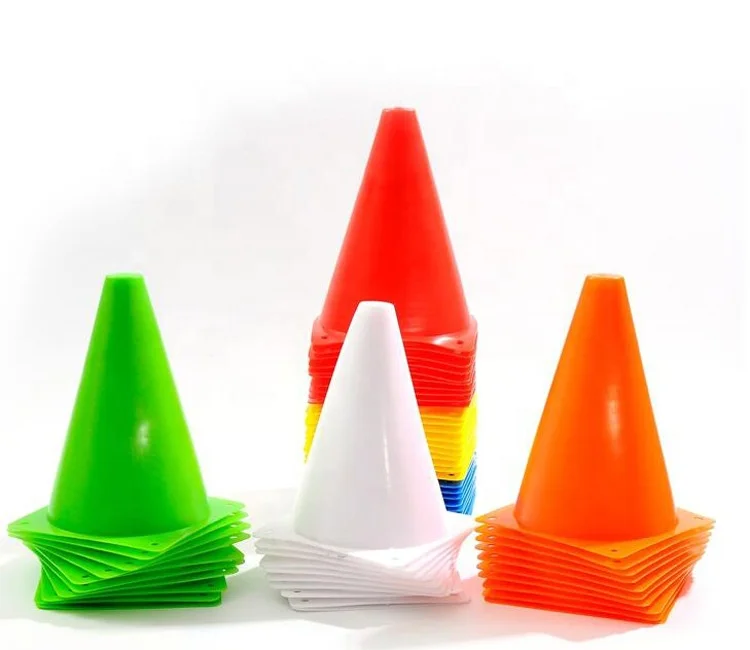 

Sports Training Hurdle Cones Set Space Markers For Soccer Football Training, Red,orange,yellow,green,white,blue