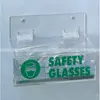 Acrylic Safety Glasses Dispenser With Lid Acrylic Glasses Boxes with flip-up cover Lucite Wall mount eyeglass Display boxes