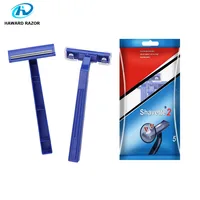 

D210 cheap wholesale price twin blade disposable razor plastic handle shaving razor