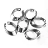DIY Jewelry 100PCS Silver Tone Open Rings Split Rings Pendant Accessories Stainless Steel Buckle