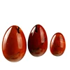 High quality red jade Drilled Vaginal Exercise jade eggs for Women, 3Size Per Set, Passed Rohs Tests