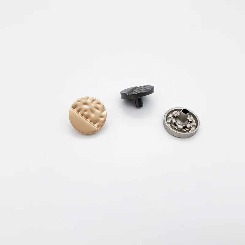 
Factory custom fancy pattern logo 12.5 mm bag shoes clothing metal snap 