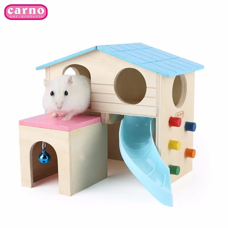 Carno Wooden Small Animal Toy Small Animal House Pet House For Hamster