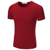 No brand t shirts manufacturers china 80% cotton 20% polyester plain round neck t-shirt