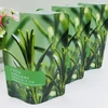 Three side heat sealed plastic frozen food packing bag with clear window for samosa and spring roll packaging