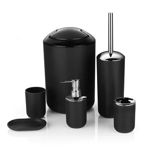 Image of New Modern 6-Piece Personal Bathroom Accessories Set