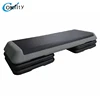 Step Up And Down Adjustable Aerobic Step Platform with 4 Risers
