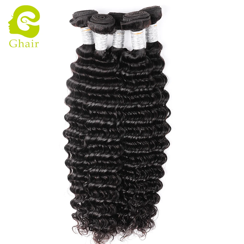 

Top quality Peruvian virgin human hair deep wave hair extension weave