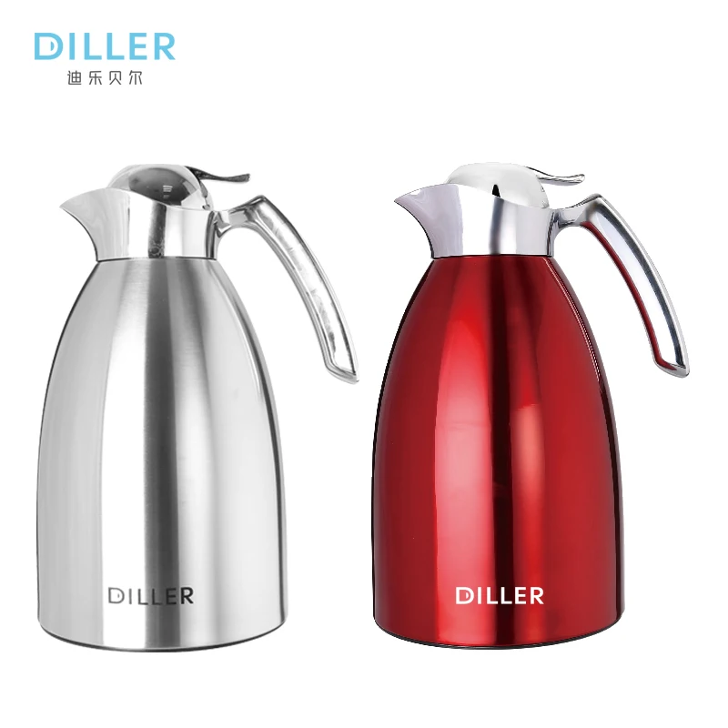 

Large capacity travel hot water thermal flask pot stainless steel vacuum insulated insulation tea coffee pot
