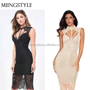 lace bandage dress