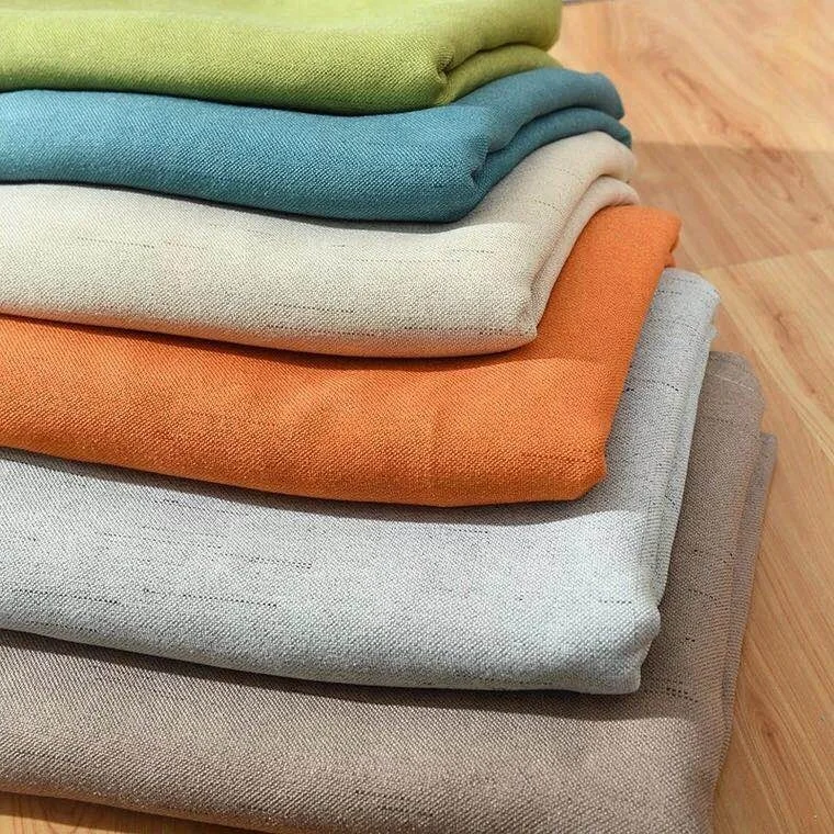 Factory Directly Sell 100 Polyester Linen Like Blackout Curtain Fabric Buy Linen Like