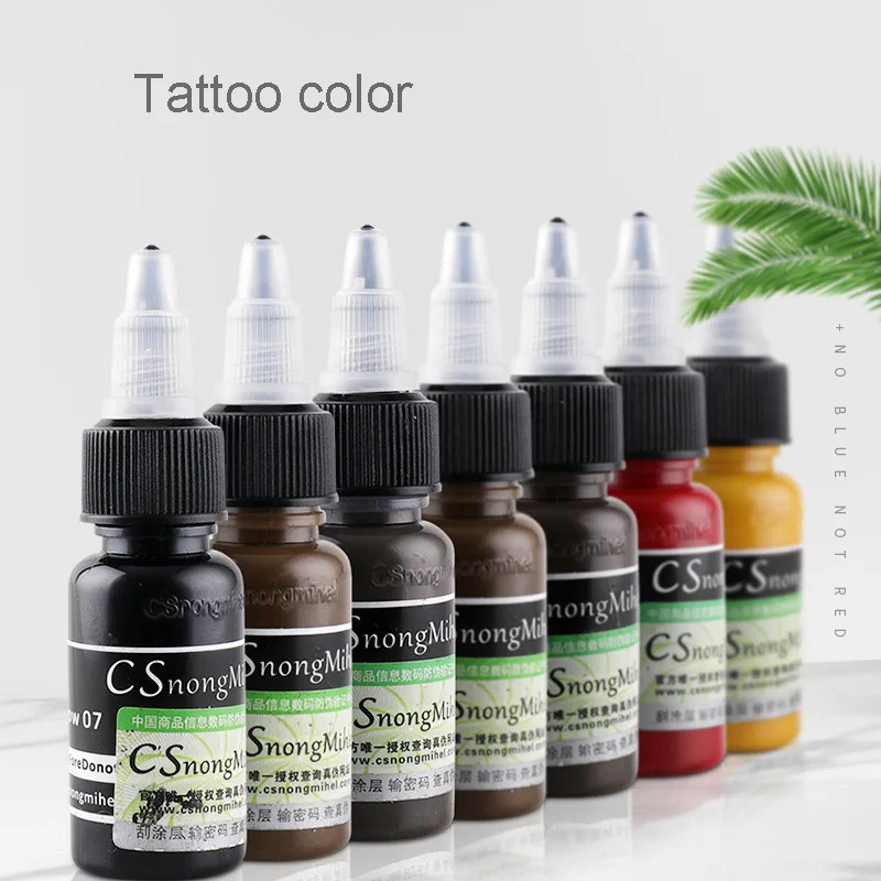 

Good quality microblading pigment tattoo black color ink 16 colors tattoo ink for permanent makeup