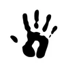 Black Hands PU Vinyl Heat Transfers for T shirt