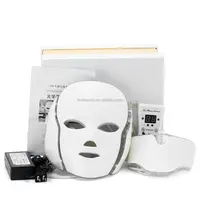 

Wholesale 7 colors LED light therapy mask with neck / PDT LED light therapy Spa use facial whitening LED mask