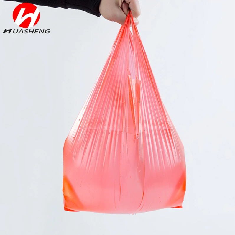 
Compostable Biodegradable Plastic T-shirt Carrier Bags 