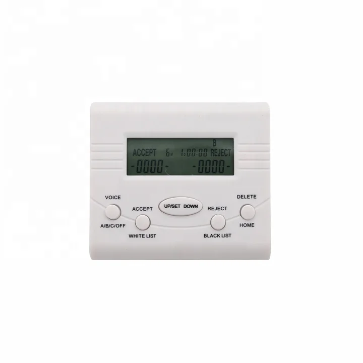 
Shenzhen 2019 Latest Technology Small LCD Display Call Blocker with White List Call Blocker Function for Office and Home Use 