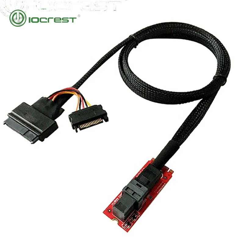 

IOCREST U.2 (SFF-8639) to M.2 M-Key NVMe Adapter, Red