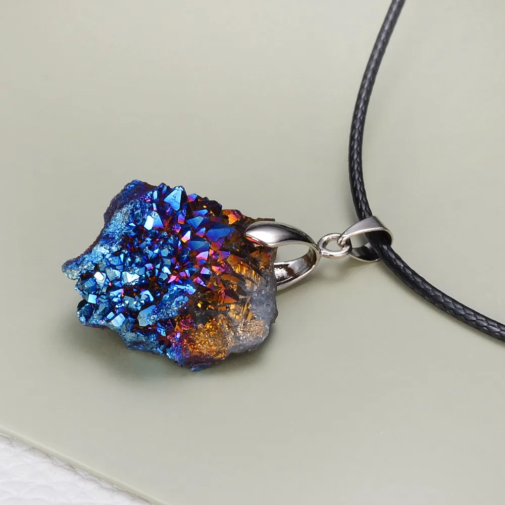 Wholesale Natural Stone Jewelry Rhodium Plated Pendant Necklace Buy