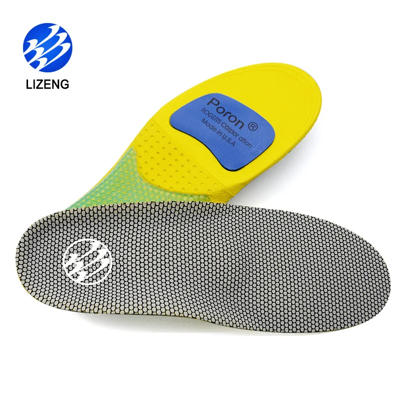 

High Arch Insoles Free Sample For Poron, Gray,black or customized