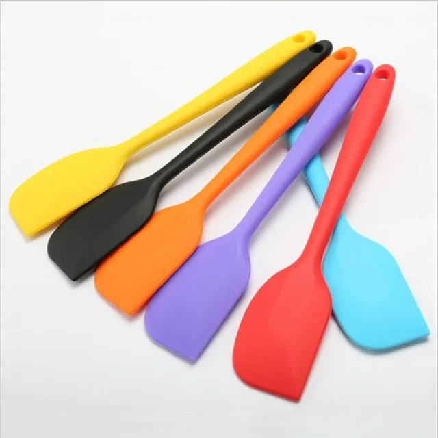 

Kitchen Silicone Cream Butter Cake Pastry Spatula Mixing Batter Scraper Brush Butter Mixer Cake Brushes Baking Tool Kitchenware