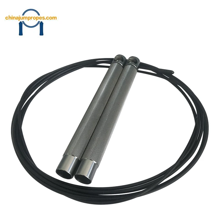 

New Fashion Gray Wholesale Aluminum PVC Speed Fitness Sports Blue Jump Rope