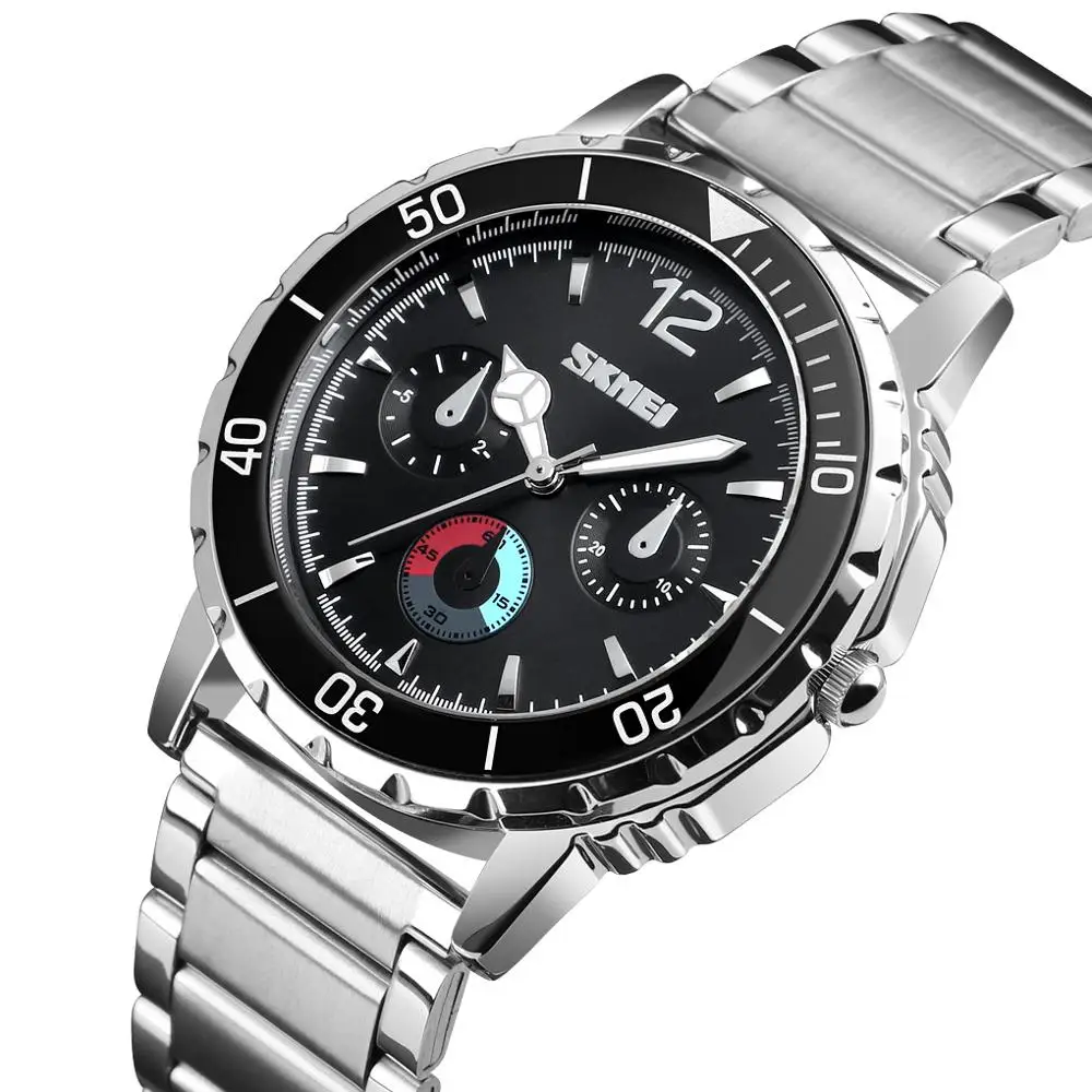 

skmei 1482 new men's watches men watches luxury brand logo mens watch excellence quartz, Black;white;blue