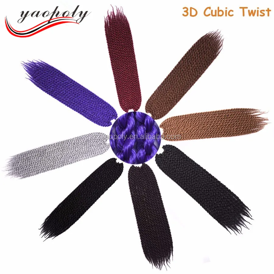 

wholesale price 3d cubic twist braid havana mambo crochet braid hair extension