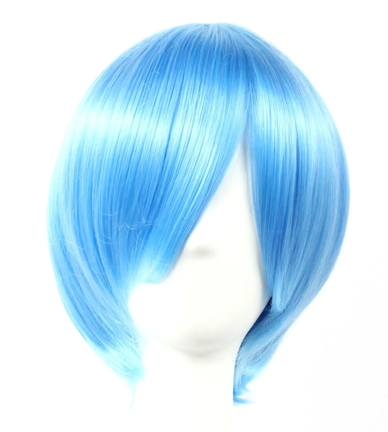 neon blue wig