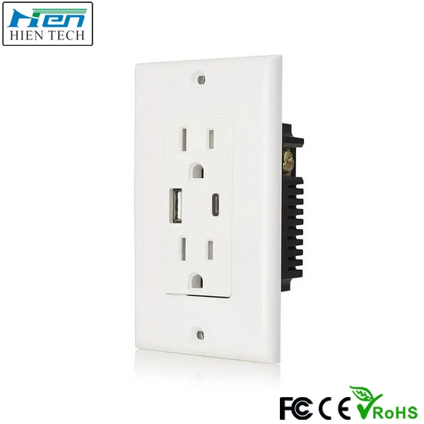 us standard usb wall socket