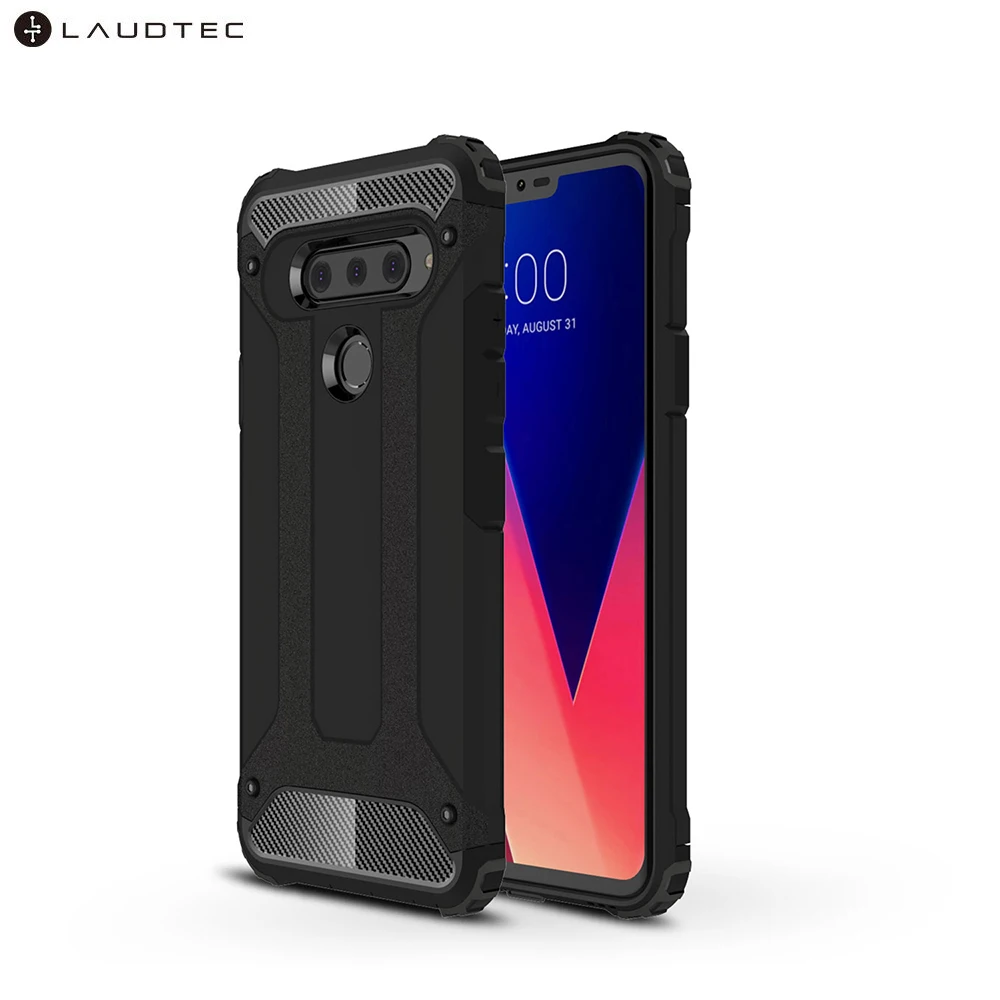 

Laudtec Shockproof Hard Cover Soft TPU Hybrid Armor Case For LG V40