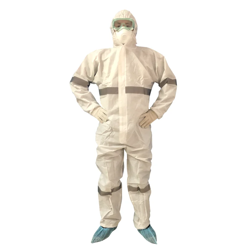 Nonwoven Medical Coverall With Reflective Stripes Buy Nonwoven