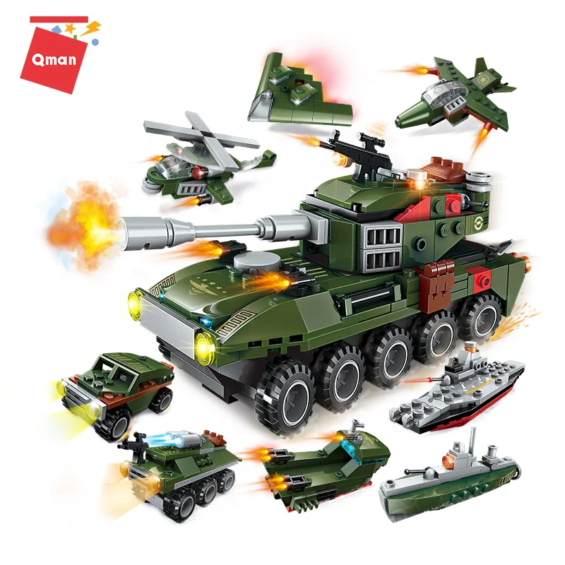 
Qman 8 In 1 Tank Set Children Educational Building Blocks Bricks Toys Gifts compatible legoingly  (62185421475)