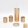 5 Pieces Copper Coating Transparent Line Modern Bathroom Accessories
