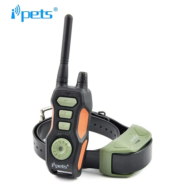 

Amazon Top Seller 2018 iPets PET618-1 800m Rechargeable Waterproof Dog Training Collar, Green