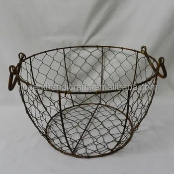 handmade rusty round chicken