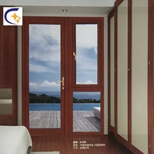 Venda quente projeto janelas de batente de alum&iacute;nio portas de correr com vidro duplo