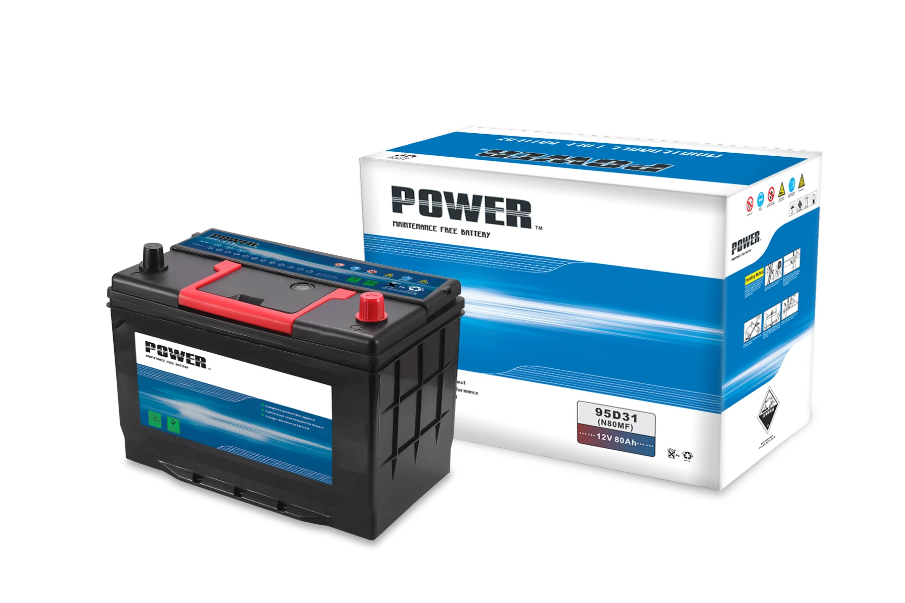 95d31l-nx120-7l Car Battery 12v 80ah Car Battery For Automobile - Buy ...