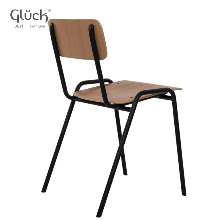 Modern Design Stainless Steel Legs Dining Room Iron Wood Chair Buy