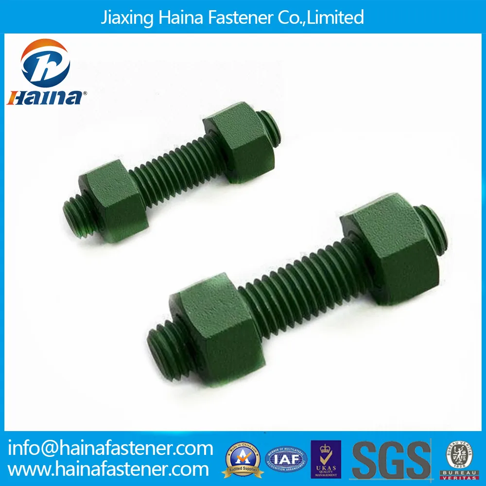 Ptef/xylan Coated Waterproof Stud Bolt Hexagon Colored Bolt Buy