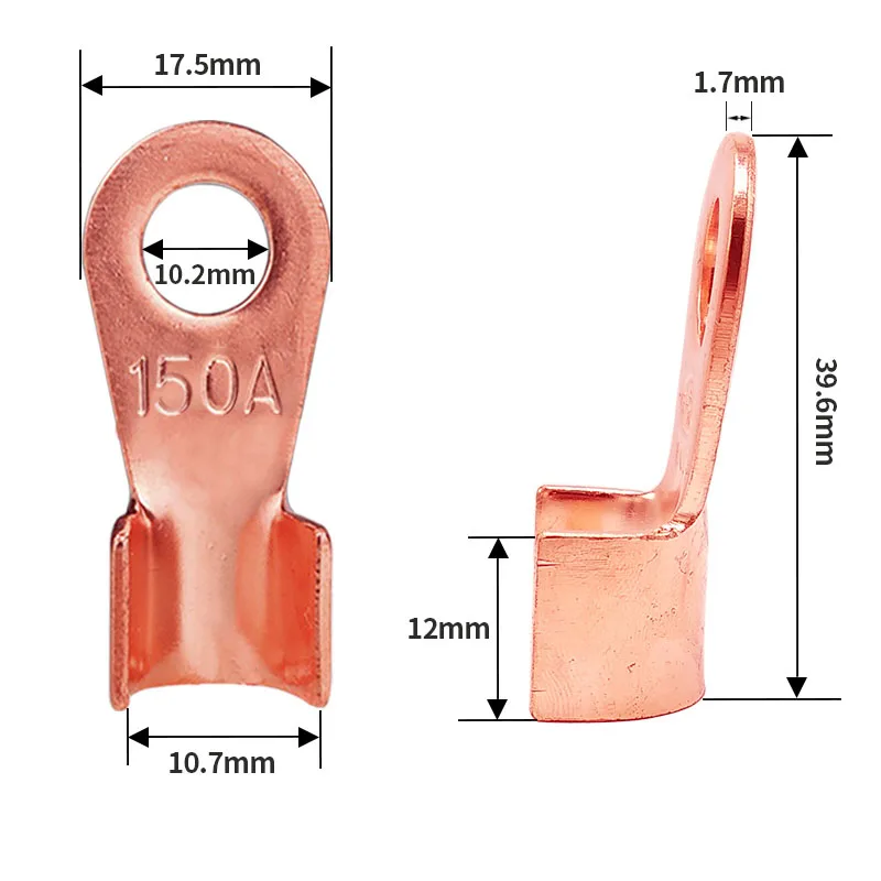 

High Quality Red Copper Cable Connector Terminal Lugs OT-150A Connecting Terminals