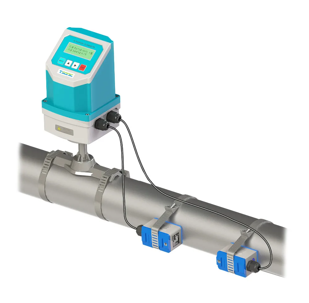 Low Cost Fixed Integrated Clamp On Ultrasonic Flow Meter Buy Clamp On