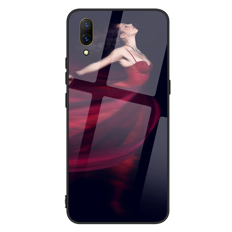 

Anti Shock Glass Case Phone For OnePlus 6t Back Cover 3 In 1TPU PC Material Mirror Cover For OnePlus Case, Black;and customized