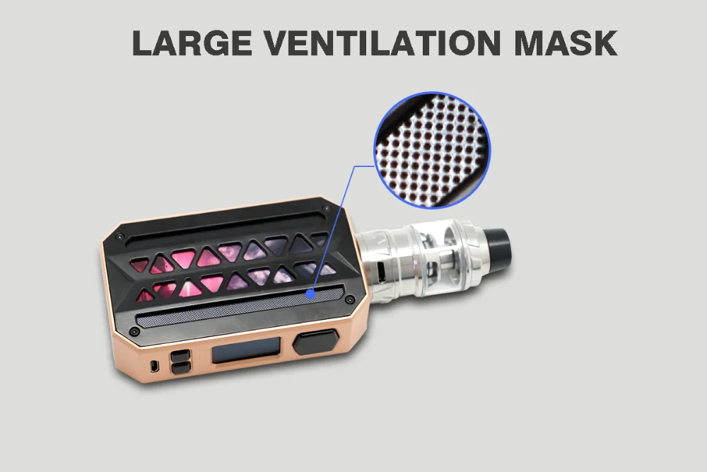 2018 new Vape Wholesale Water-proof Vzone Emask 218w with 6ml Uranus Tank Electric Cigarette Vzone eMask graffiti starter kit