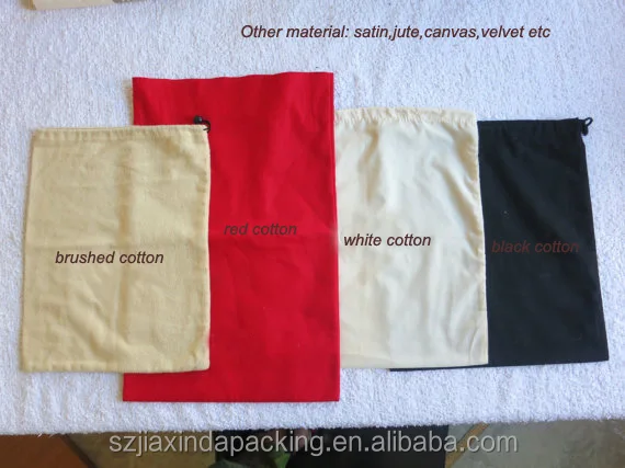
White Cotton Flannel Dust Bag For Handbag 