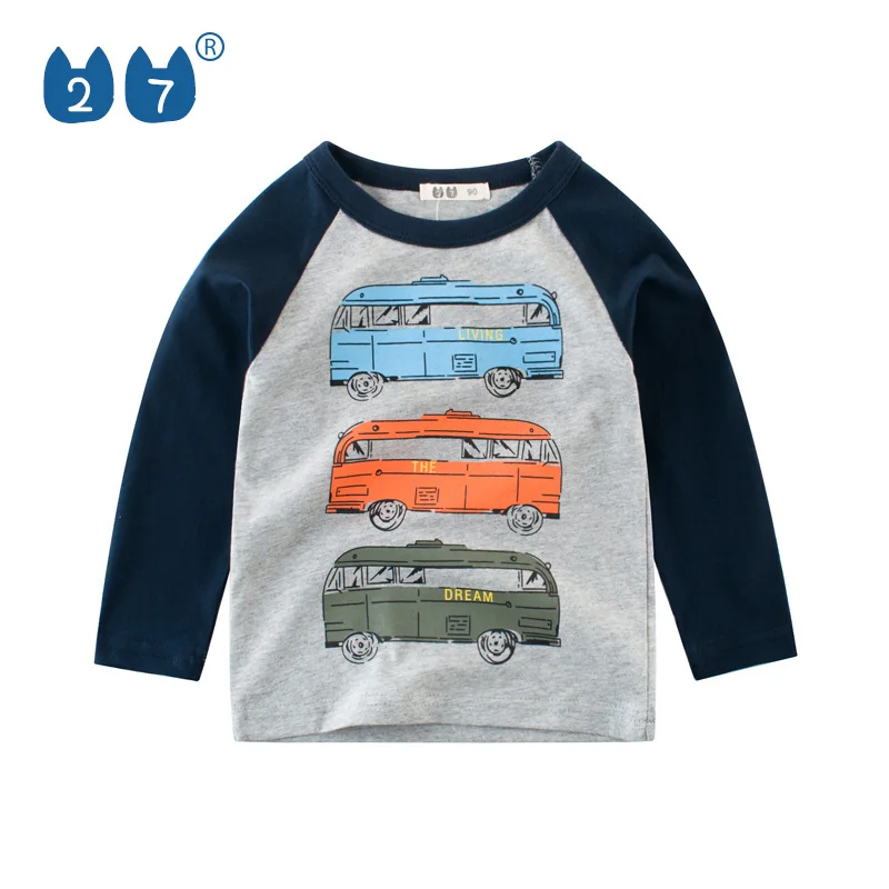 

Autumn Spring Toddler Little Boys Boutique Brand Clothing Long Sleeve T Shirts Casual